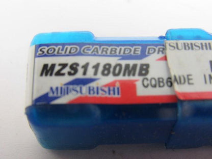 Mitsubishi MZS1180MB 11.80mm Coolant Thru High Speed Solid Carbide Twist Drill
