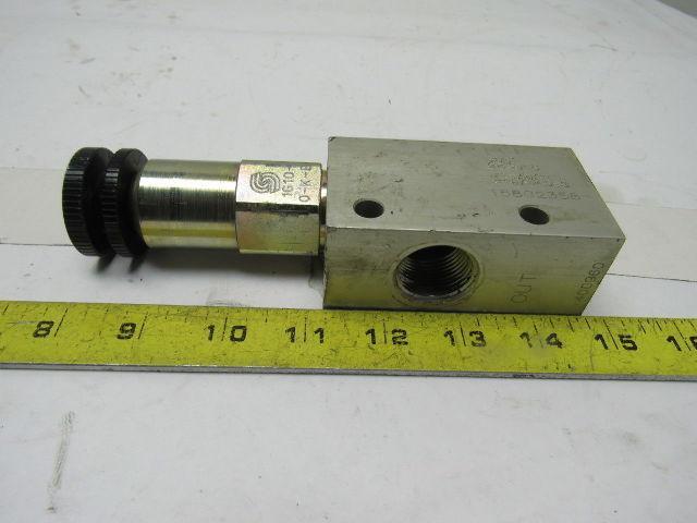 Sauer Danfoss 1G10-O-K-E Direct Duty Safety Relief Spool Valve 3/4" In/Out