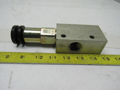 Sauer Danfoss 1G10-O-K-E Direct Duty Safety Relief Spool Valve 3/4" In/Out