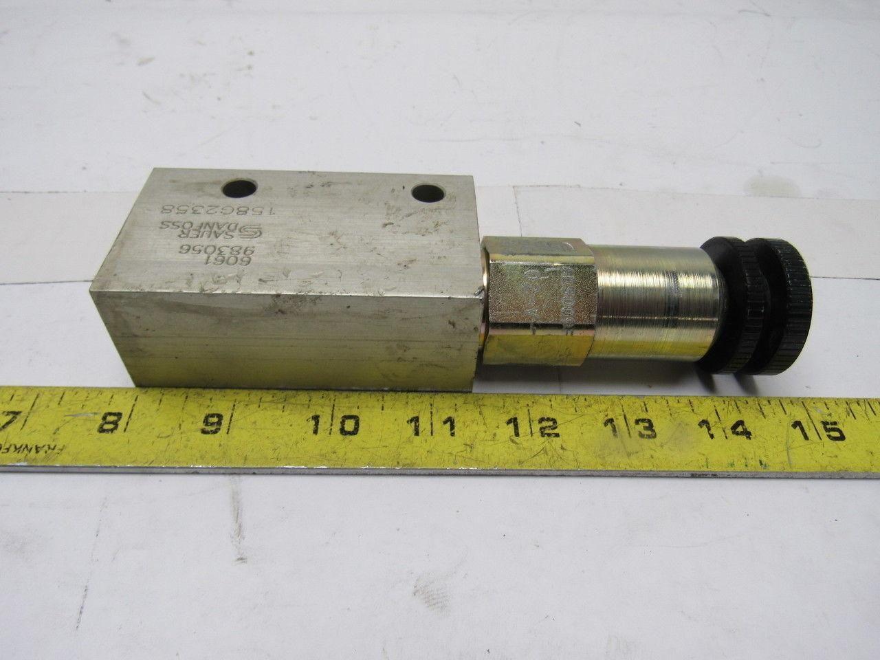 Sauer Danfoss 1G10-O-K-E Direct Duty Safety Relief Spool Valve 3/4" In/Out