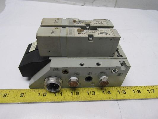 Numatics 062BA415M000061 Double Pneumatic 24V Solenoid Block 120PSI
