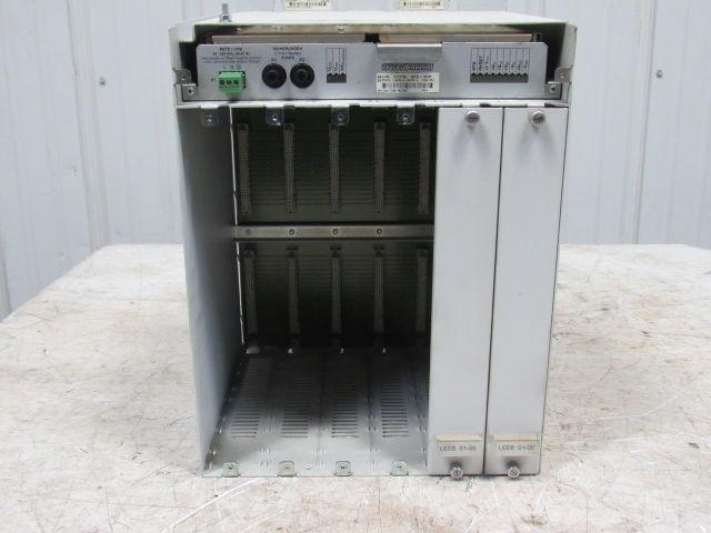 Indramat MTCB 02-00 MT-CNC Six Slot Rack W/BGR NTB 02-00 Power Supply