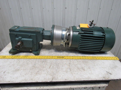 Dodge Reliance C262B15N180KL1 3HP 460V 15:1 Ratio Dual Shaft Gearmotor W/Brake