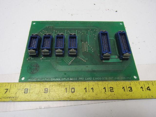 Okuma E3900-578-047,048,049,050,048 Opus 5000 PRD Card Removed From LC20-2ST