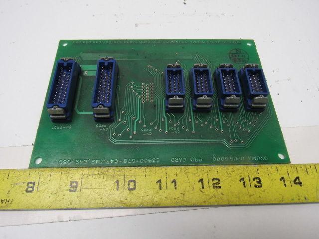Okuma E3900-578-047,048,049,050,048 Opus 5000 PRD Card Removed From LC20-2ST