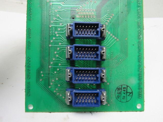 Okuma E3900-578-047,048,049,050,048 Opus 5000 PRD Card Removed From LC20-2ST