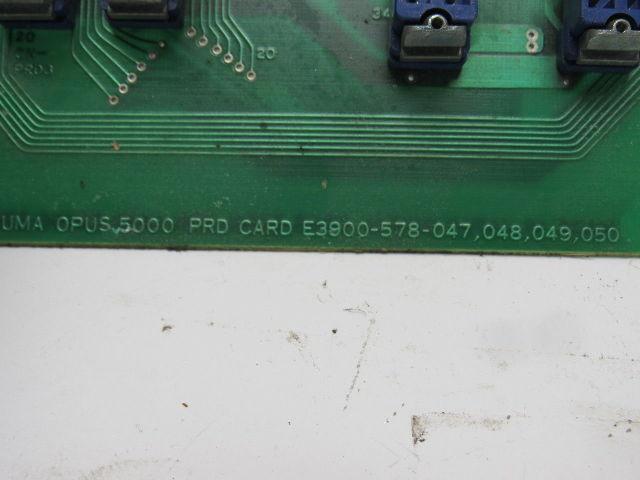 Okuma E3900-578-047,048,049,050,048 Opus 5000 PRD Card Removed From LC20-2ST