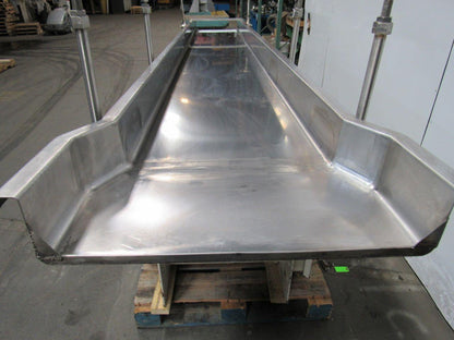 Triple S Dynamics 8/2/LH Slipstick Stainless Steel Vibratory Feeder Conveyor