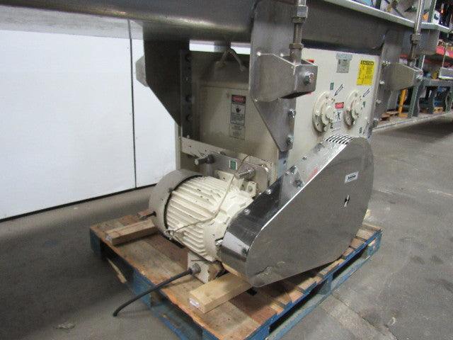 Triple S Dynamics 8/2/LH Slipstick Stainless Steel Vibratory Feeder Conveyor