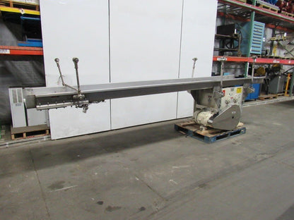 Triple S Dynamics 8/2/LH Slipstick Stainless Steel Vibratory Feeder Conveyor