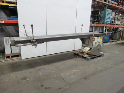 Triple S Dynamics 8/2/LH Slipstick Stainless Steel Vibratory Feeder Conveyor