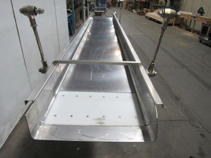 Triple S Dynamics 8/2/LH Slipstick Stainless Steel Vibratory Feeder Conveyor