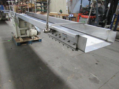 Triple S Dynamics 8/2/LH Slipstick Stainless Steel Vibratory Feeder Conveyor