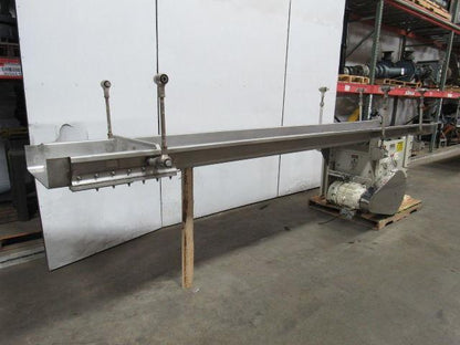 Triple S Dynamics HDC-8/2/LH Slipstick Stainless Steel Vibratory Feeder Conveyor