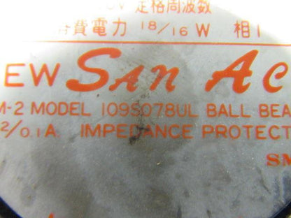 Sanyo Denki 91-8478 109S078UL 200V 120mm Square Cabinet Cooling Fans Lot Of 3