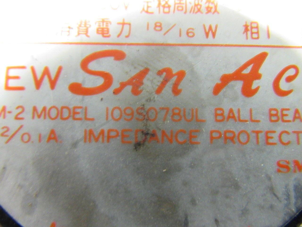 Sanyo Denki 91-8478 109S078UL 200V 120mm Square Cabinet Cooling Fans Lot Of 3