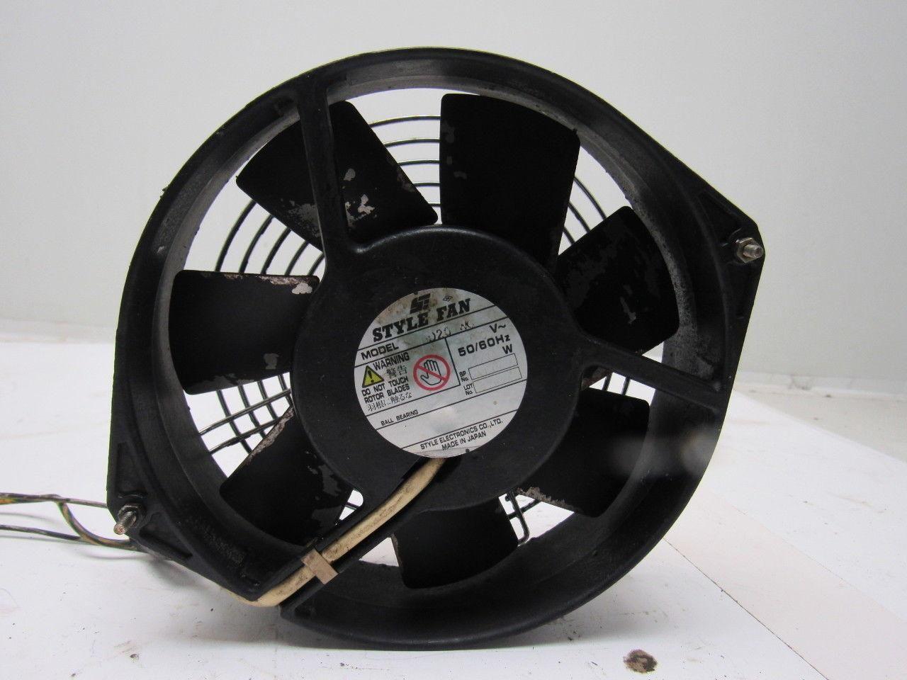 Style Fan 115D20WO 200V 50/60Hz 6-1/2" Metal Blade Cabinet Cooling Fan