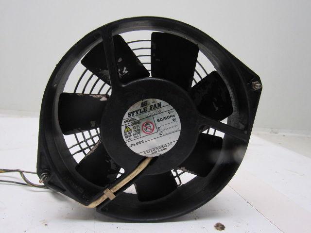 Style Fan 115D20WO 200V 50/60Hz 6-1/2" Metal Blade Cabinet Cooling Fan