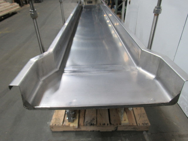 Triple S Dynamics HDC-8/2/LH Slipstick Stainless Steel Vibratory Feeder Conveyor
