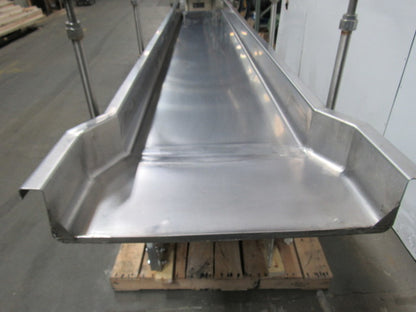 Triple S Dynamics HDC-8/2/LH Slipstick Stainless Steel Vibratory Feeder Conveyor