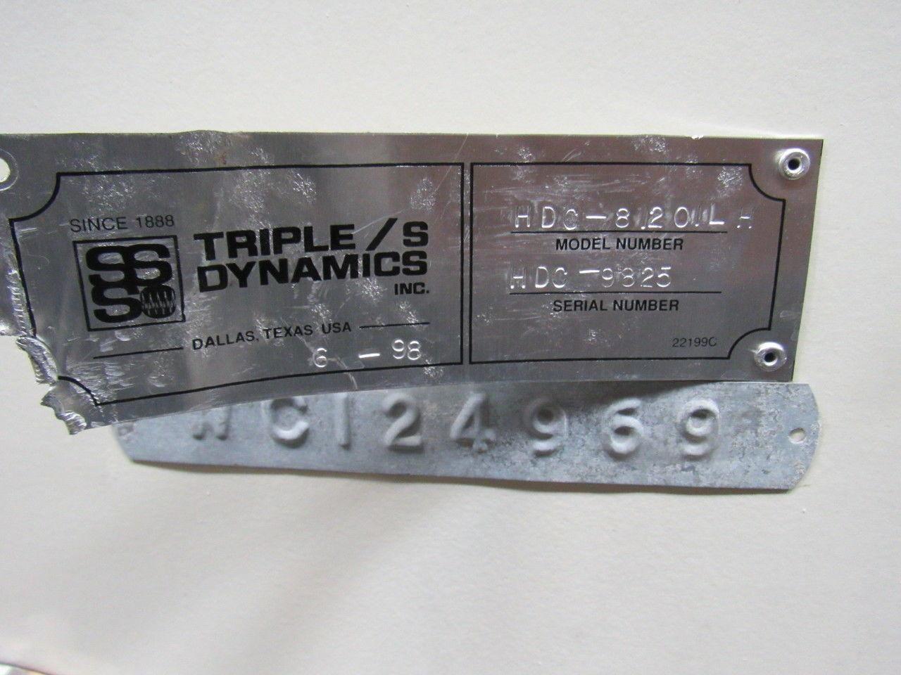 Triple S Dynamics HDC-8/2/LH Slipstick Stainless Steel Vibratory Feeder Conveyor