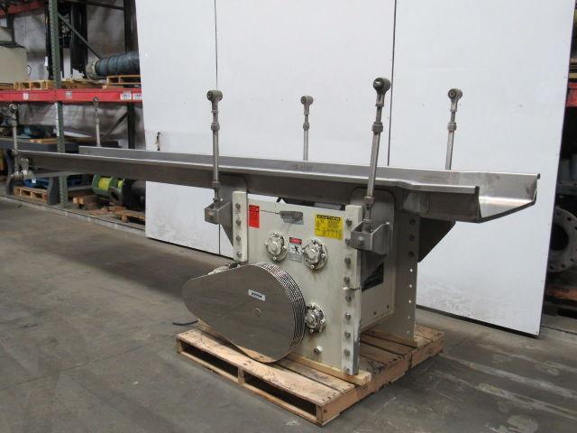 Triple S Dynamics HDC-8/2/LH Slipstick Stainless Steel Vibratory Feeder Conveyor