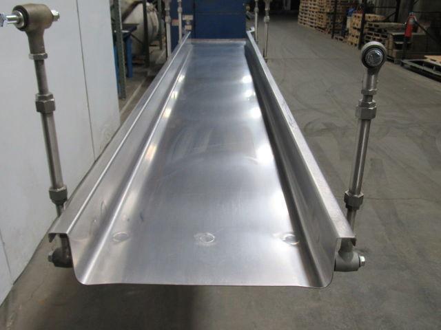 Triple S Dynamics HDC-8/2/LH Slipstick Stainless Steel Vibratory Feeder Conveyor