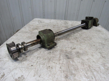 Okuma LC20-2ST CNC Lathe Z-Axis Upper Saddle Ball Screw Assembly