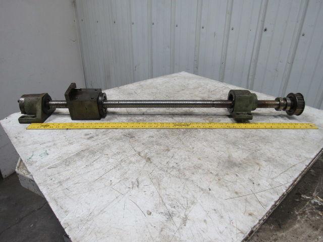 Okuma LC20-2ST CNC Lathe Z-Axis Upper Saddle Ball Screw Assembly