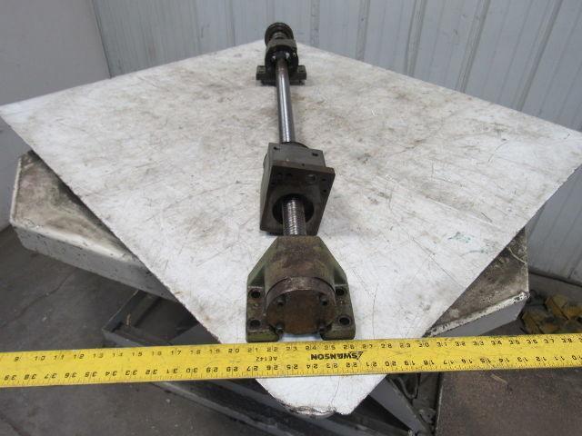 Okuma LC20-2ST CNC Lathe Z-Axis Upper Saddle Ball Screw Assembly