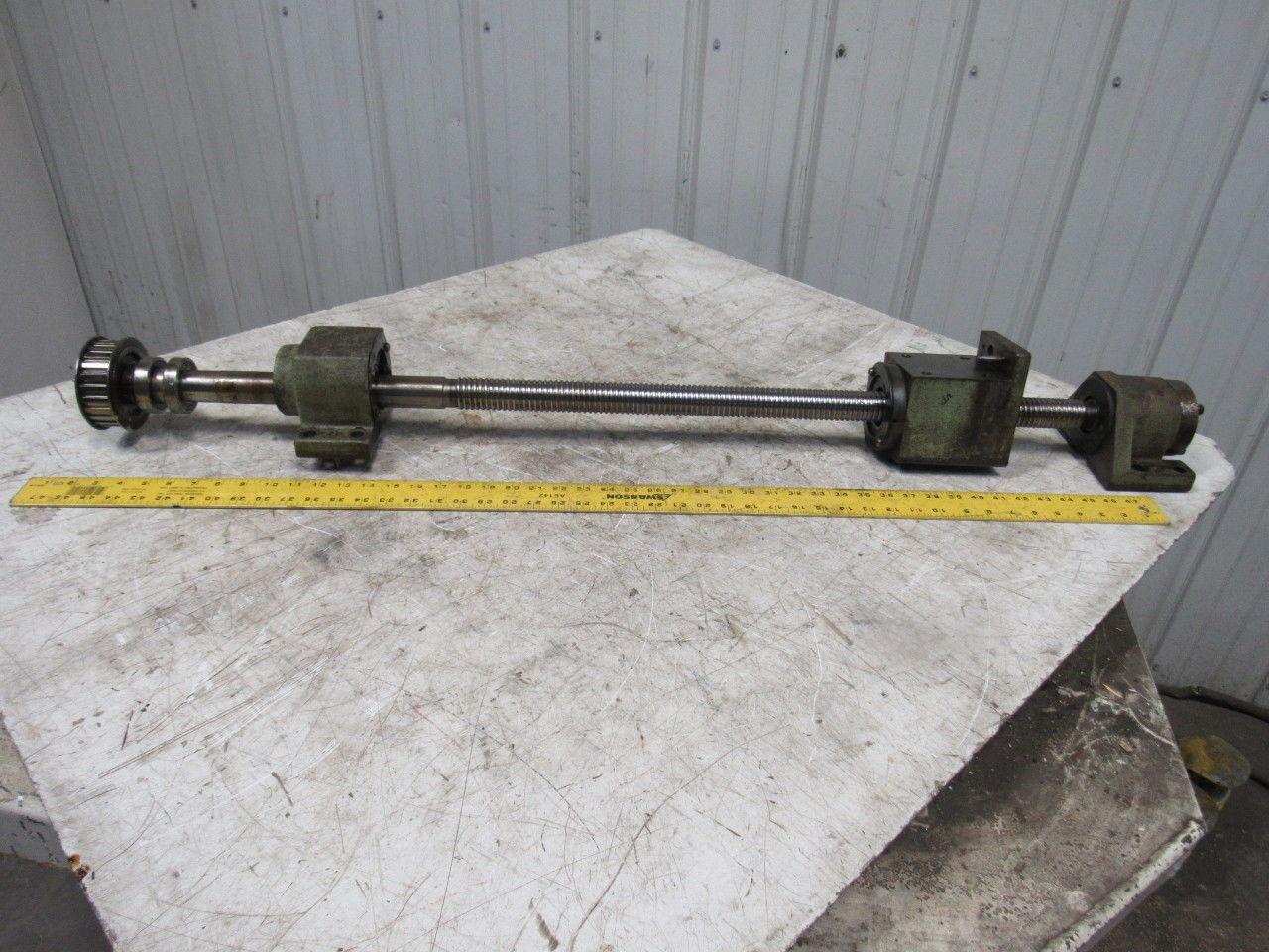 Okuma LC20-2ST CNC Lathe Z-Axis Upper Saddle Ball Screw Assembly