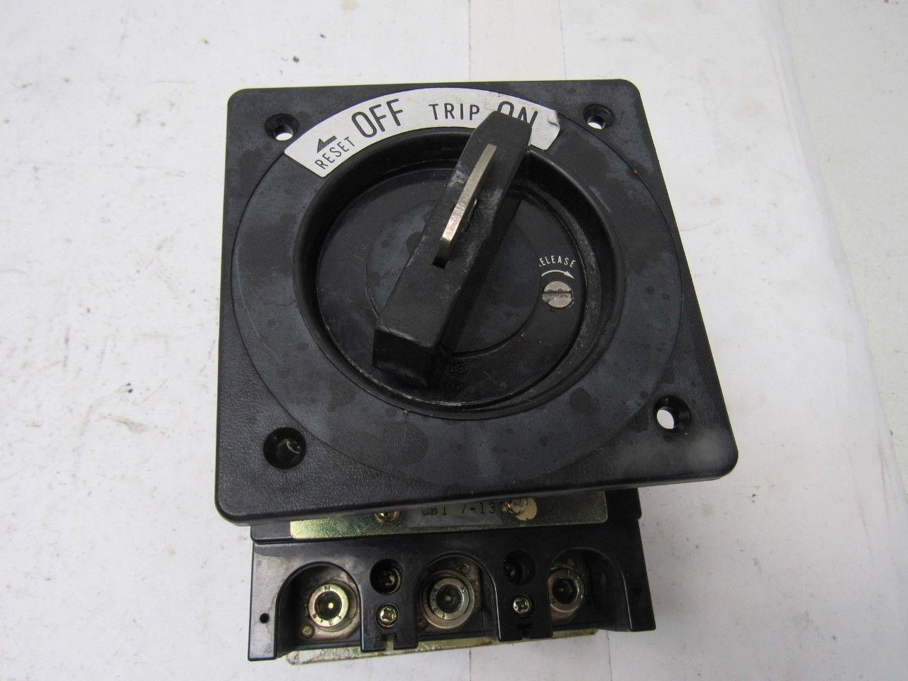 Terasaki TO-225CA 500V DC250V 150A 3 Pole Circuit Breaker W/Handle Assembly