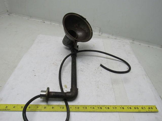 National Vintage Rusty Industrial Adjustable Neck Task Light Lamp 110V