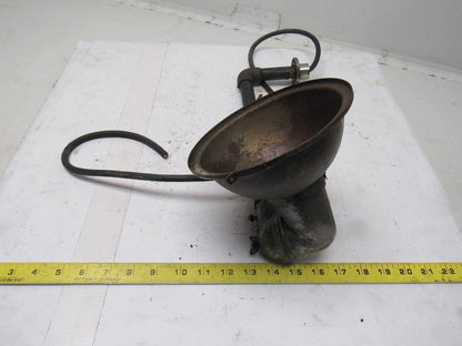 National Vintage Rusty Industrial Adjustable Neck Task Light Lamp 110V