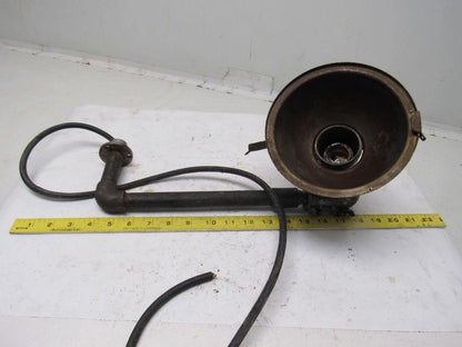 National Vintage Rusty Industrial Adjustable Neck Task Light Lamp 110V