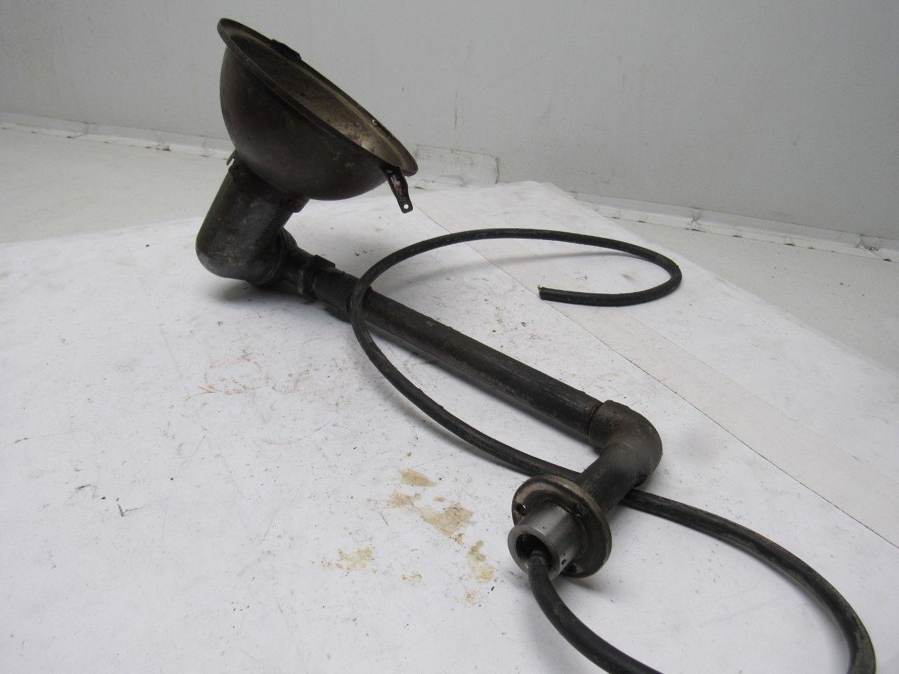 National Vintage Rusty Industrial Adjustable Neck Task Light Lamp 110V