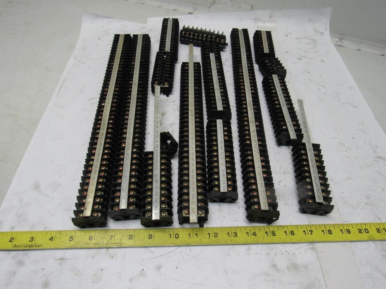 TGA-30 600V Rail Mount Terminal Block Connectors Lot Of 230+