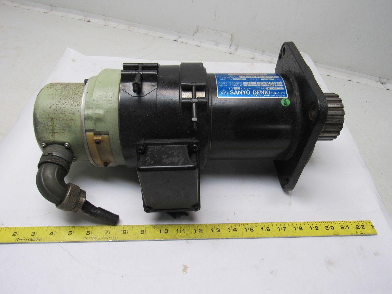 Sanyo Denki CN-400T-2104 Okuma Servo Motor 1750RPM W/D6 Encoder