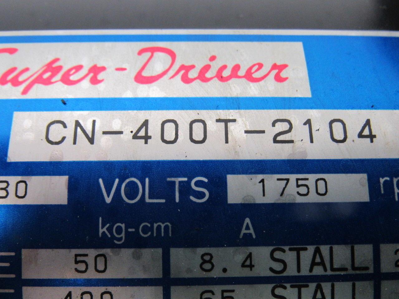 Sanyo Denki CN-400T-2104 Okuma Servo Motor 1750RPM W/D6 Encoder