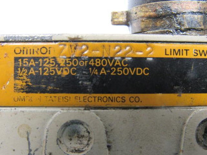 Omron ZV2-N22-2 Side Mount Roller Plunger Micro Switch Lot of 2