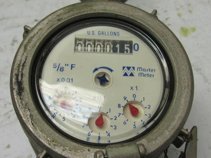 Master Meter 5/8" Stainless Steel Analog Water Meter US Gallons