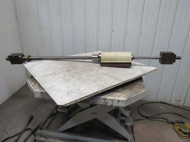 Cincinnati Milacron Cinturn CNC Ball Screw & Nut Assembly W/Encoder
