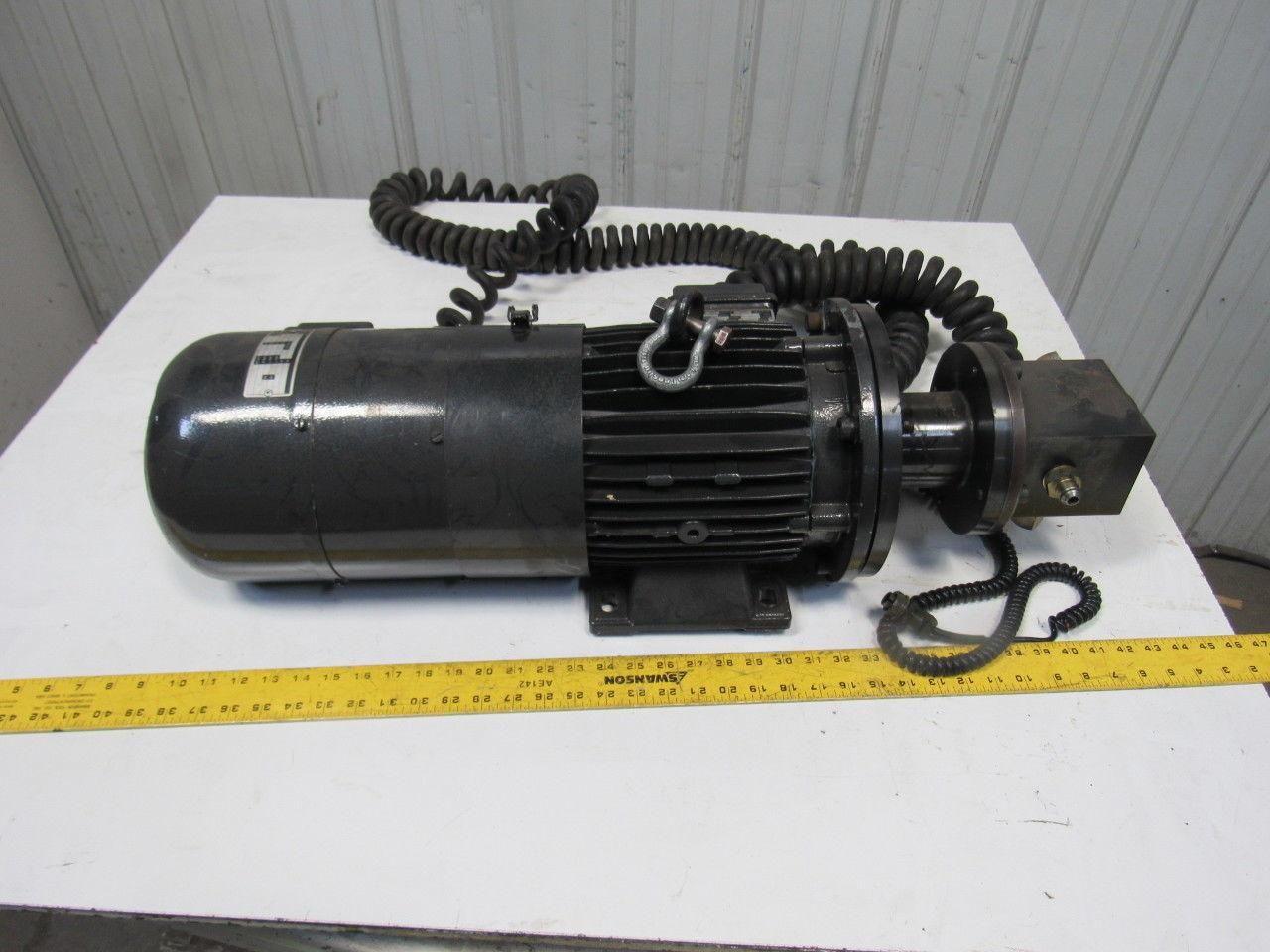 112L-4GMVF0TGVK 180arm/210exc VDC 3000RPM 3.0kW DC Motor Pump W/ 460V Brake