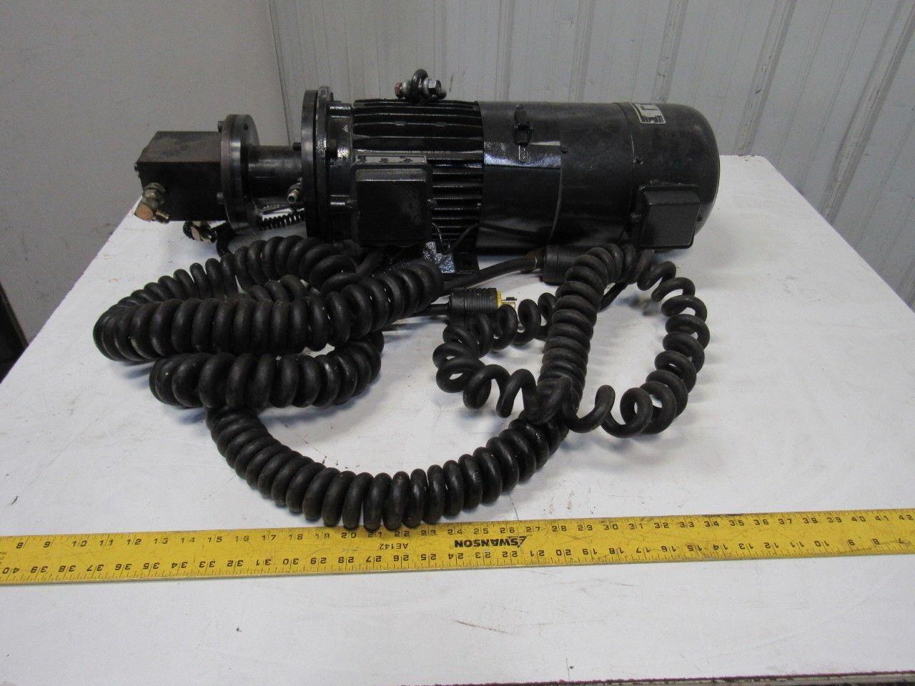 112L-4GMVF0TGVK 180arm/210exc VDC 3000RPM 3.0kW DC Motor Pump W/ 460V Brake