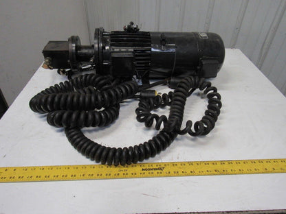 112L-4GMVF0TGVK 180arm/210exc VDC 3000RPM 3.0kW DC Motor Pump W/ 460V Brake