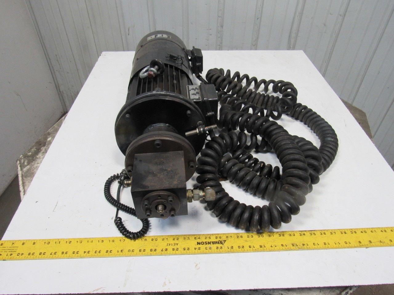 112L-4GMVF0TGVK 180arm/210exc VDC 3000RPM 3.0kW DC Motor Pump W/ 460V Brake