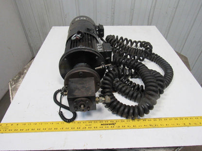 112L-4GMVF0TGVK 180arm/210exc VDC 3000RPM 3.0kW DC Motor Pump W/ 460V Brake