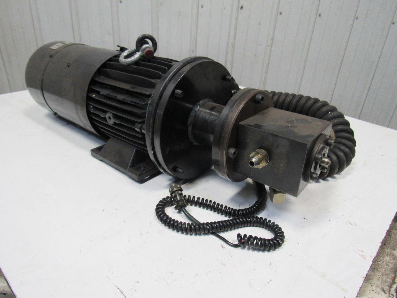 112L-4GMVF0TGVK 180arm/210exc VDC 3000RPM 3.0kW DC Motor Pump W/ 460V Brake