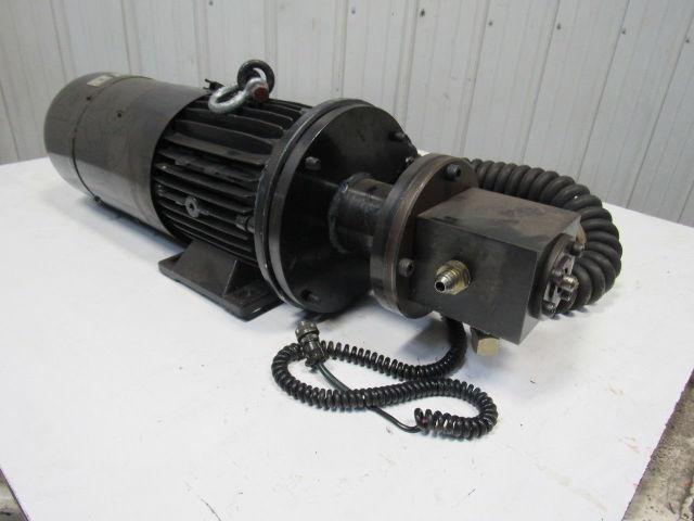 112L-4GMVF0TGVK 180arm/210exc VDC 3000RPM 3.0kW DC Motor Pump W/ 460V Brake