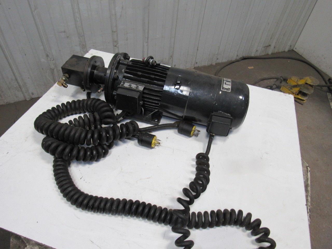 112L-4GMVF0TGVK 180arm/210exc VDC 3000RPM 3.0kW DC Motor Pump W/ 460V Brake